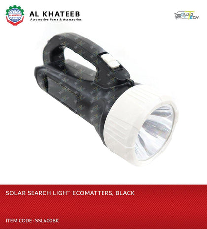 SOLAR SEARCH LIGHT ECOMATTERS BLACK