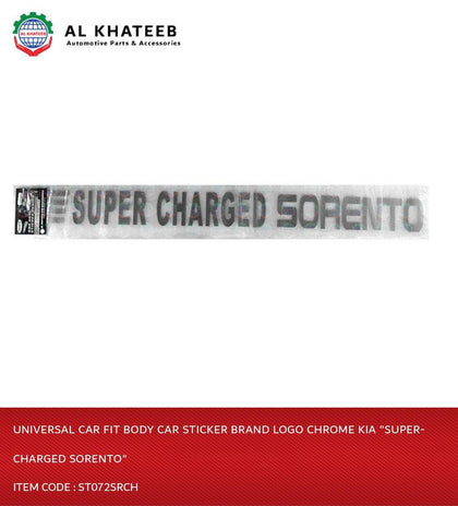 Al Khateeb Univesal Car Fit Body Car Sticker Brand Logo Chrome Kia 