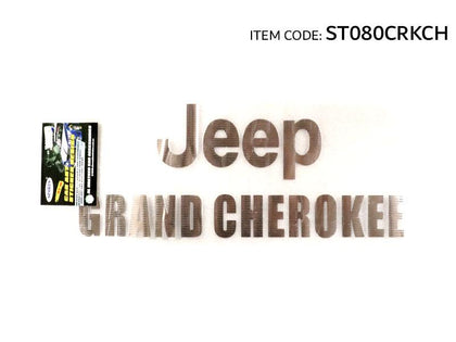 Al Khateeb Univesal Car Fit Body Car Styling Sticker Brand Letter Logo Chrome Jeep Grand Cherokee 45Cm