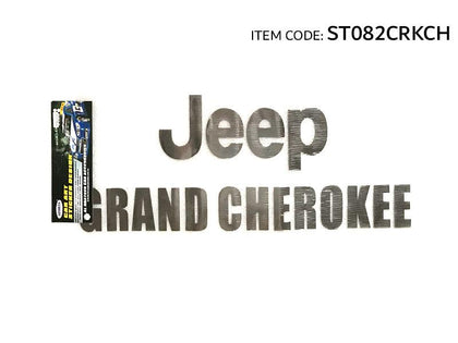 Al Khateeb Univesal Car Fit Body Car Styling Sticker Brand Letter Logo Chrome 'Jeep Grand Cherokee'