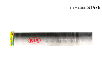 Al Khateeb Univesal Car Fit Glass Sun Shade Styling Sticker Brand Letter Logo Chrome 'Kia'