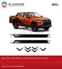 Car Running Board Side Step Nerf Bar Triton L200 2019+ With Set Of Brackets, Black Silver