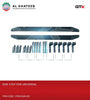 Universal Car Running Board Side Step Bar With Set Of Brackets, Black