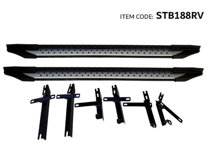 GTK Car Running Boards Side Step Bar Pedals Nerf Bars With Brackets 1782Cm Rav4 2006-2012