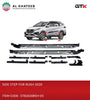 Car Running Boards Side Step Bar With Set of Brackets Rush 2020, Silver-Black