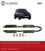 Auto Car Running Boards Side Steps Nerf Bars Defender 2020+ Double Cabin, Black Silver