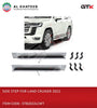 Car Side Step Nerf Bar Running Board With LED Land Cruiser Lc300 2022 White