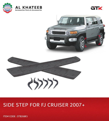 GTK Car Fixed Running Board Side Steps Pedal Nerf Bar Wth Set Of Brackets Fj Cruiser 2007+