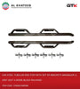 Car Steel Tubular Side Step With Set Of Brackets Wrangler Jl 2007-2017 4-Door, Black Polished