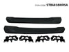 GTK Car Side Step Nerf Bar Running Board With Brackets Wrangler 2018-2020, Single Cab Black