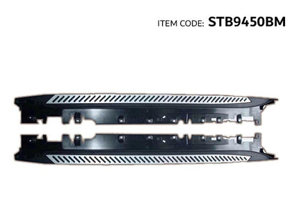GTK Car Aluminum Alloy + Pp Plastic Running Boards Side Steps Nerf Bars Bmw X5 2014+, Black