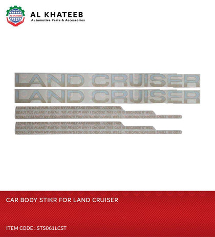 Land Cruiser Car Decals DIY Sticker Side Door Body Stripe Graphic Car Sticker Decoration