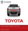 Al Khateeb Toyota Universal Car Toyota Special Decals Sticker Side Door Body Stripe Graphic Car Sticker Decoration, Dark Red