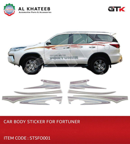 CAR BODY STICKER FOR FORTUNER 2016-2021 UP