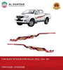 Car Body Sticker for Hilux 2012 4x4 4D