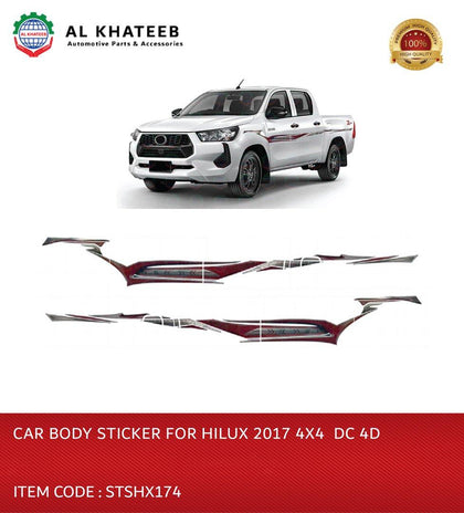 Car Body Sticker for Hilux 2017 4x4 DC 4D