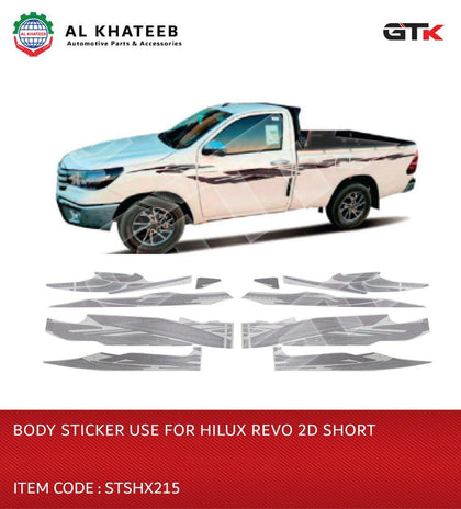 BODY STICKER USE FOR HILUX REVO  2016-2025(2021) 2D SHORT
