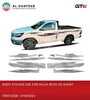BODY STICKER USE FOR HILUX REVO  2016-2025(2021) 2D SHORT