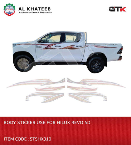 BODY STICKER USE FOR HILUX REVO 2016-2025(2024) 4D