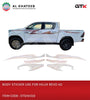 BODY STICKER USE FOR HILUX REVO 2016-2025(2024) 4D