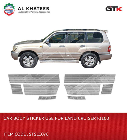 CAR BODY STICKER USE FOR LAND CRUISER FJ100 1998-2007 (2007)GXR DOWN