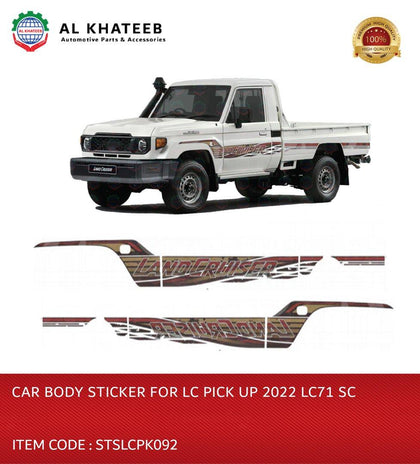 Car Body Sticker for LC Pickup LC71 SC 2022