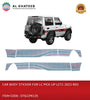 Car Body Sticker for LC Pickup LC71 2023 Red