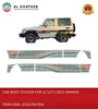 Car Body Sticker for LC LC71 2023 Orange