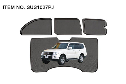 Al Khateeb Mitsubishi Pajero Universal Car Side Window Non-Foldable Sun Shade Vehicle Window Shield Uv Protection