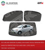 GTK Car Side Window Foldable Sun Shade Vehicle Window Mesh Shield Uv Protection Civic Aveo 2007+, 5Pcs, Black