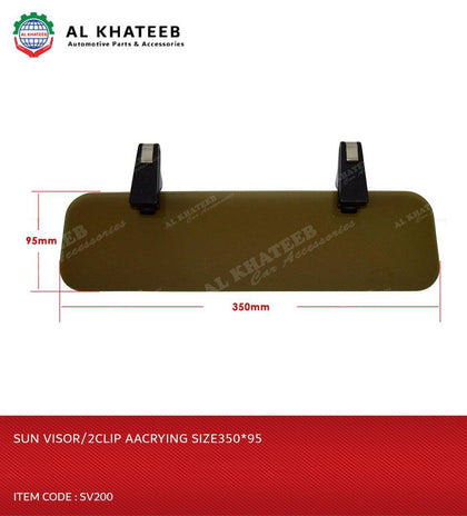 SUN VISOR/2CLIP AACRYING SIZE350*95