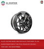 ALLOY CASTING WHEEL RIM FOR HILUX /FORTUNER /FJ 150  GLOSSY BLACK SIZE:17''x8, ET:25, PCD:6x139.7,CB:106.1