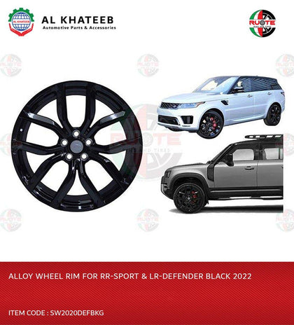 ALLOY WHEEL RIM FOR RR-SPORT & LR-DEFENDER BLACK 2022