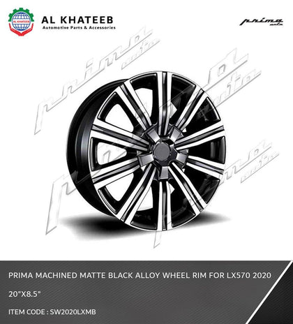 Prima Machined Matte Black Alloy Wheel Rim For LX570 2020 20