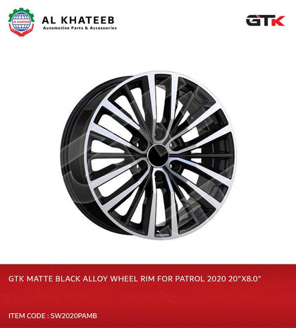 GTK Matte Black Alloy Wheel Rim For Patrol 2020 20