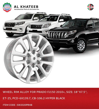 ALOY WHEEL RIM USE 4 PRADO FJ150 2020 SIZE:18''X8''