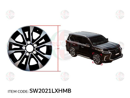 Prima Black Alloy Wheel Rim For LX570 2016-2019 To 2021 20