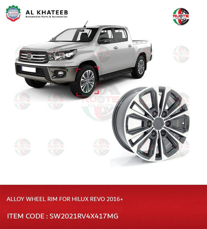 Ruote Grey Machine Alloy Wheel Rim For Hilux Revo 2021+ 17