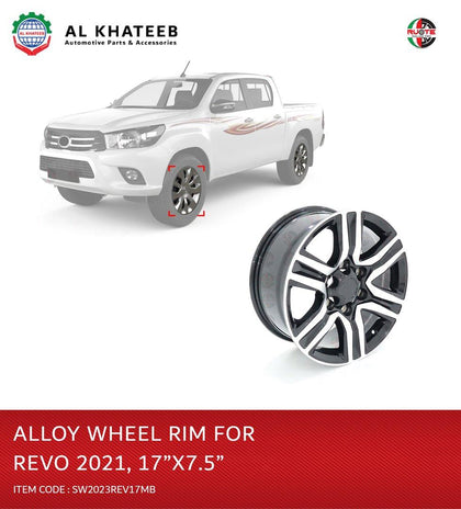 Ruote Black Machine Alloy Wheel Rim For Hilux Revo 2021 17