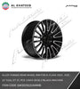ALLOY FORGED REAR WHEEL RIM FOR G-CLASS 2025,  SIZE : 22''x10J, ET 37, PCD 130X5 CB 84.1-BLACK+MACHINE