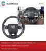 STEERING  WHEEL FOR LC 2008-15/  PRADO 2010-17 W/ GR LOGO ,  CARBON+BLACK LEATHER