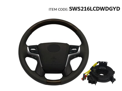 Autotech Gray Steering Wheel For Land Cruier 2008-2021