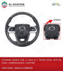 STEERING  WHEEL FOR  LC 2016-21 /  PRADO 2018+ ,W/O GR LOGO , CARBON+BLACK  LEATHER
