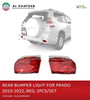 Car Rear Bumper Tail Light LED Reflector Rear Fog Lamp Fog Light Brake Land Cruiser Prado 2010-2022, Red 2Pcs