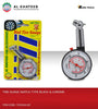 TIRE GUAGE WATCH TYPE BLACK & CHROME