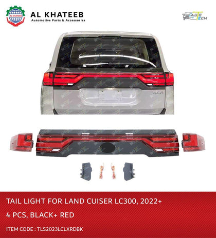 TAIL LIGHT FOR LC 300 2022, WHITE+SOMLE BLACK , 3 PCS