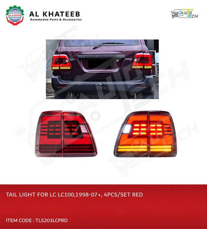 Tail Light for LC100 1998-2007 4PCS/SET Red