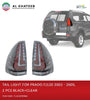 Car Replacement Tail Light Prado FJ120 2003-2009, 2Pcs/Set Black+Clear