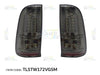 AutoTech Car Smoked Black Led Tail Lamp Rear Light Hilux Vigo 2006-2012, 2Pcs Set