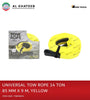 Al Khateeb King Tools 14 Tons High Strength Pe Car Trailer Towing Rope With Recovery Straps 85Mm*9M 30,000Lbs, Yellow